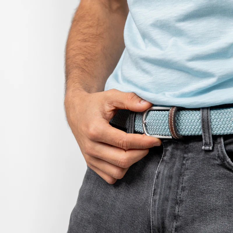 Billy Belt Woven Belt - Cloud Blue