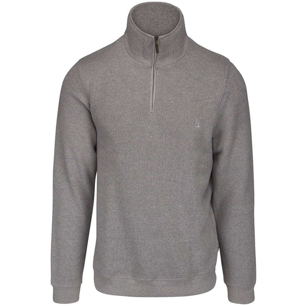 Sea Ranch Cromwell Half Zip Sweater - Grey Melange