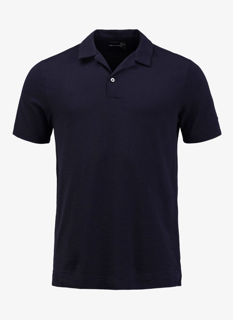 Pelle P Dock Camp Collar Shirt - Dark Navy Blue