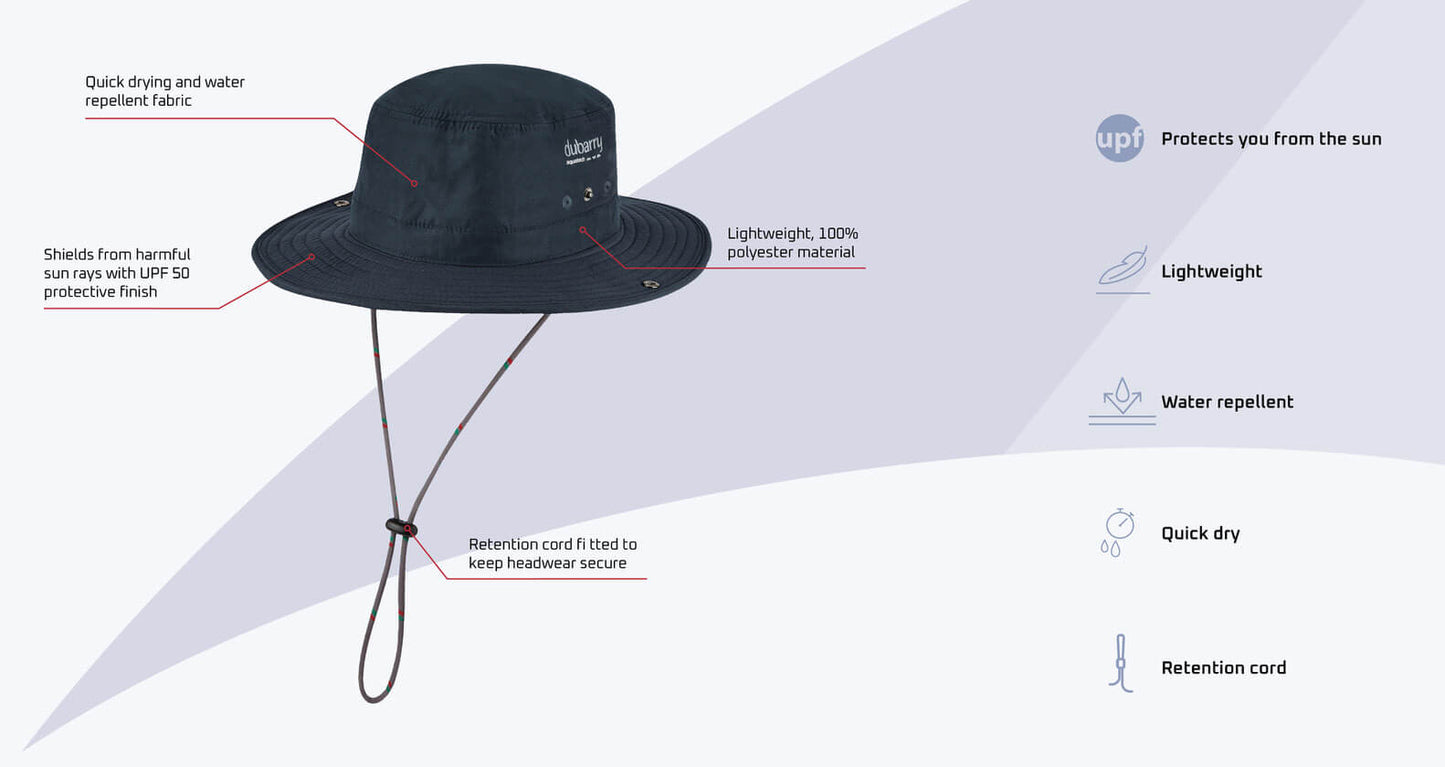 Dubarry Genoa Brimmed Sun Hat - Navy