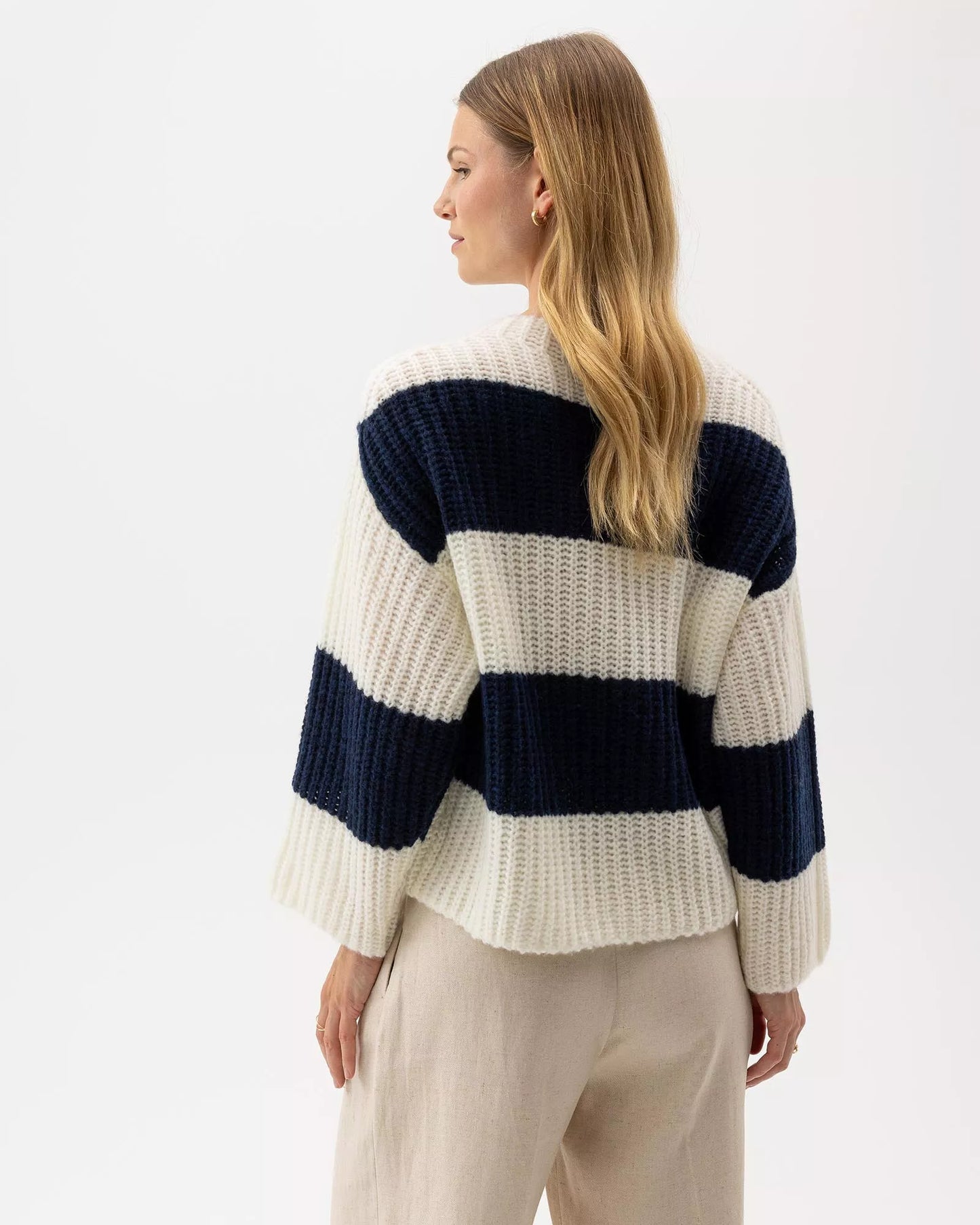 Holebrook Cajsa Sweater - Off White/Navy