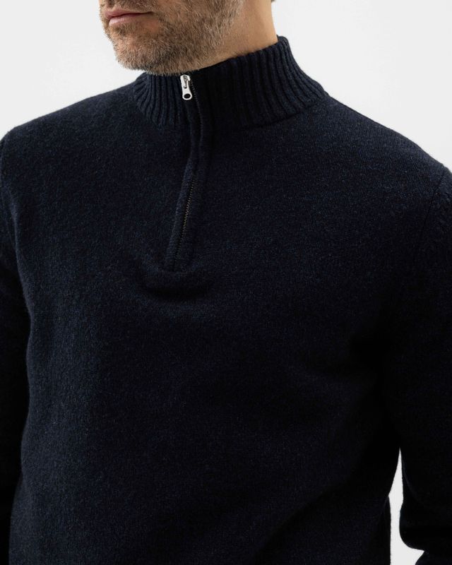 Holebrook Charles T-Neck - Navy Melange