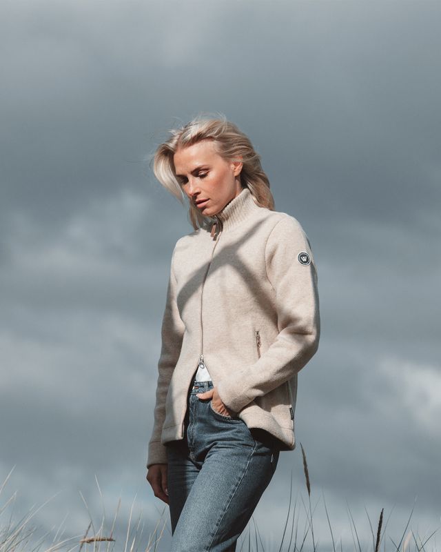 Holebrook Claire Fullzip Windproof - Light Grey Melange