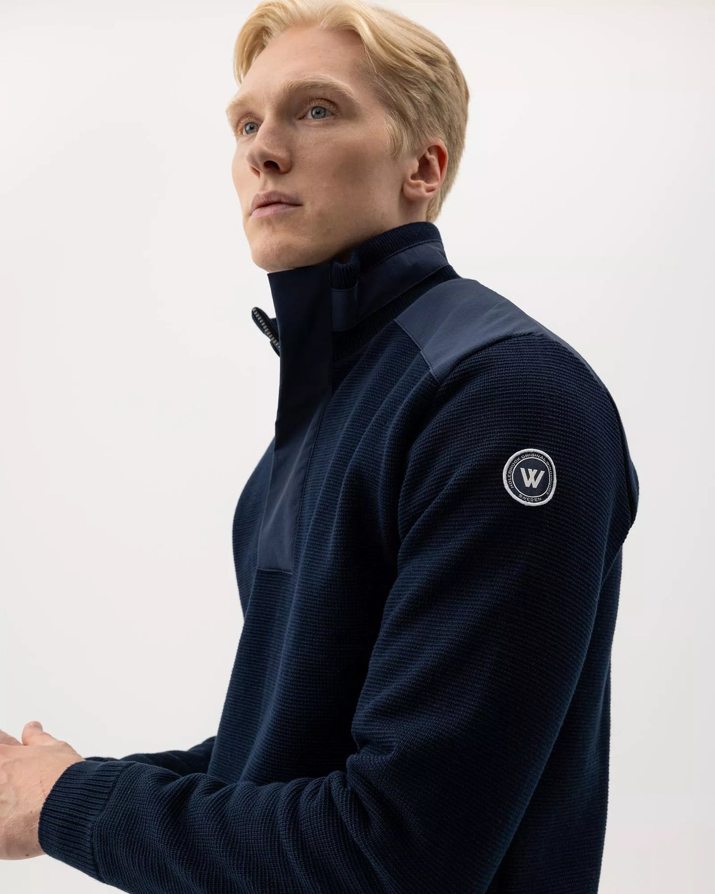 Holebrook Eskil T-Neck Windproof - Navy