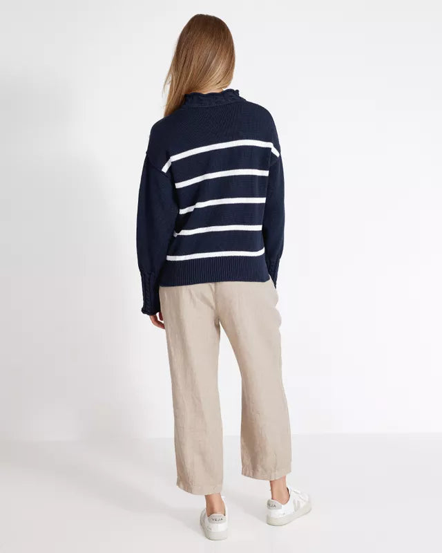 Holebrook Ester Crew - Navy/White