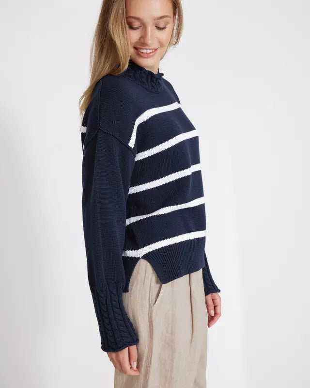 Holebrook Ester Crew - Navy/White
