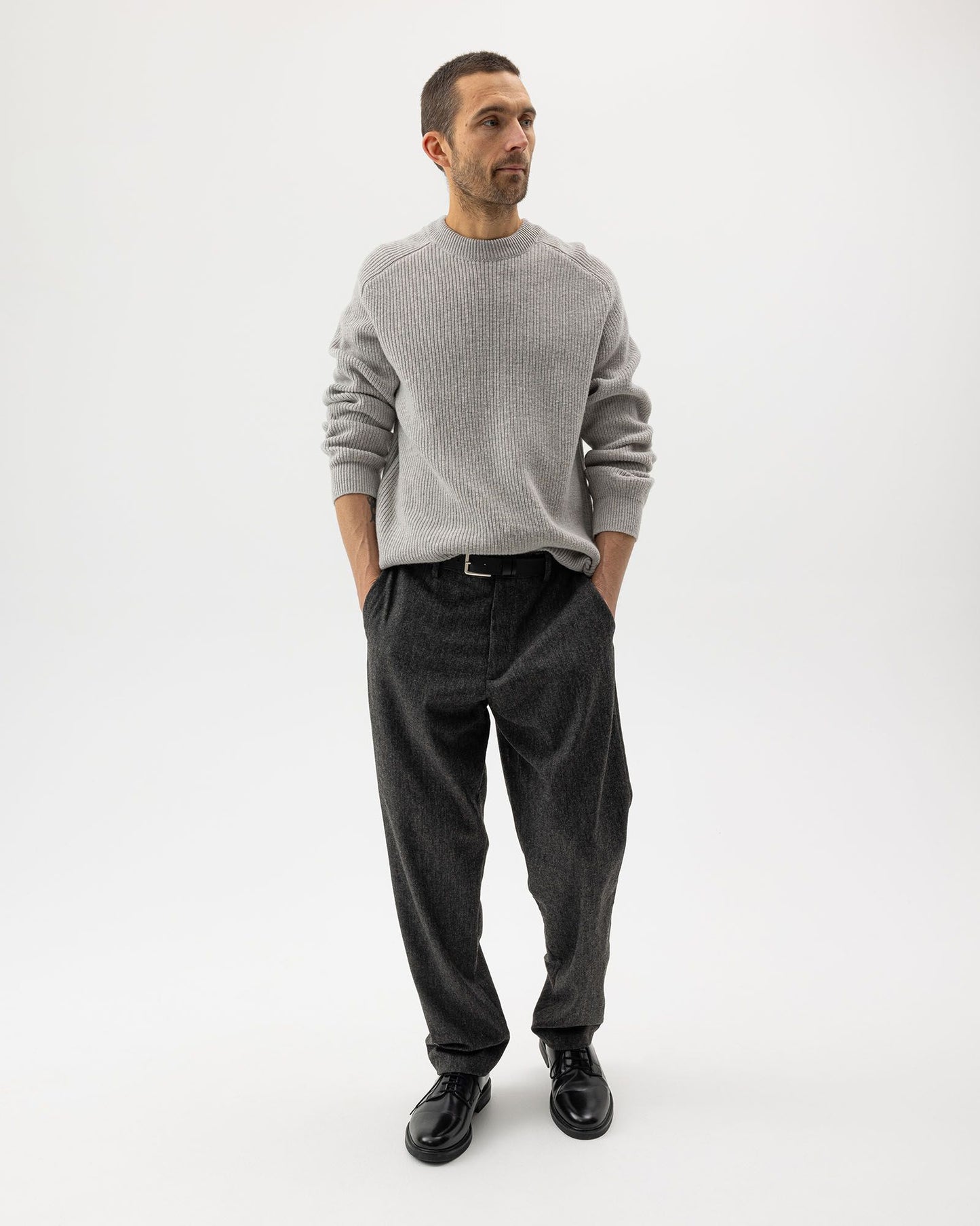 Holebrook Frank Crew - Marble Grey