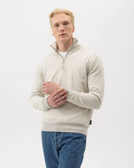 Holebrook Jesper T-neck Windproof - Light Grey Mel.