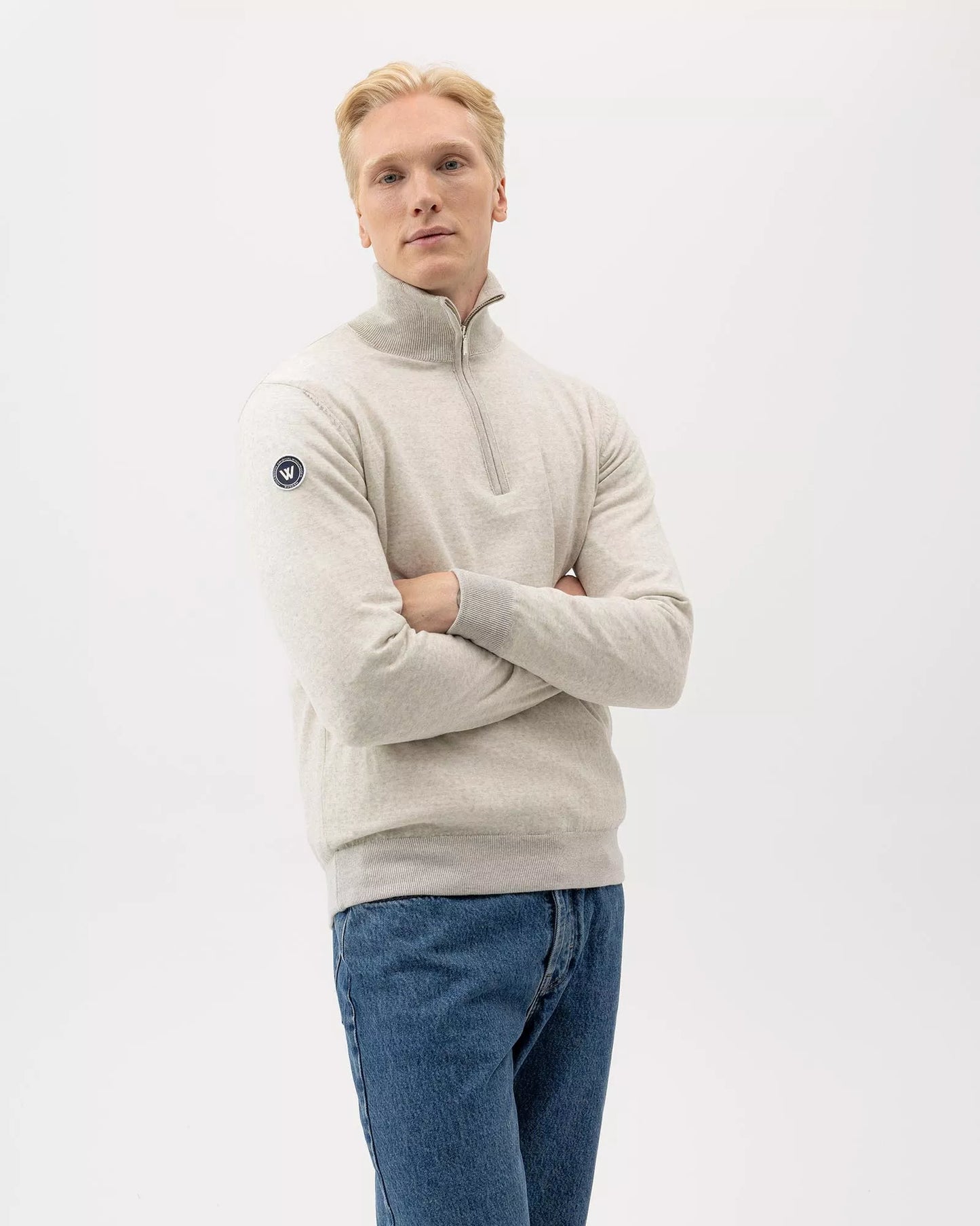 Holebrook Jesper T-neck Windproof - Light Grey Mel.