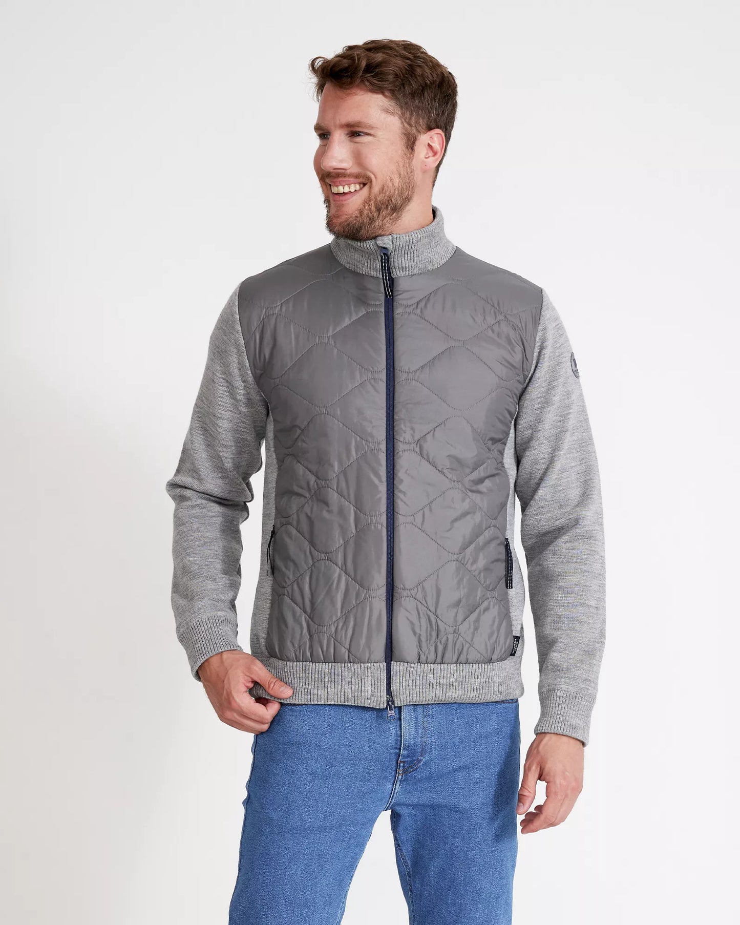 Holebrook Johnny Fullzip Windproof - Light Grey Mel.