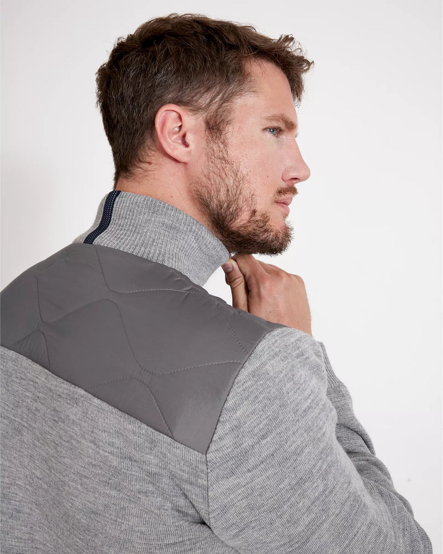 Holebrook Johnny Fullzip Windproof - Light Grey Mel.