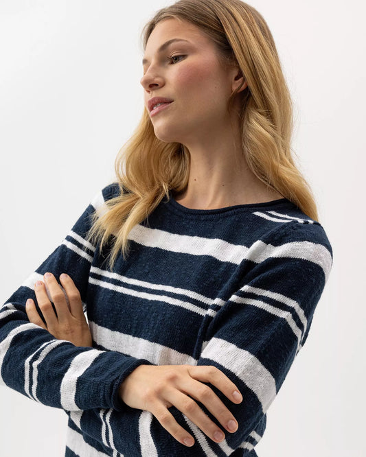 Holebrook Juni Boatneck - Navy/White