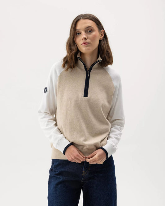 Holebrook Laura T-neck Windproof - Oyster (multi color)