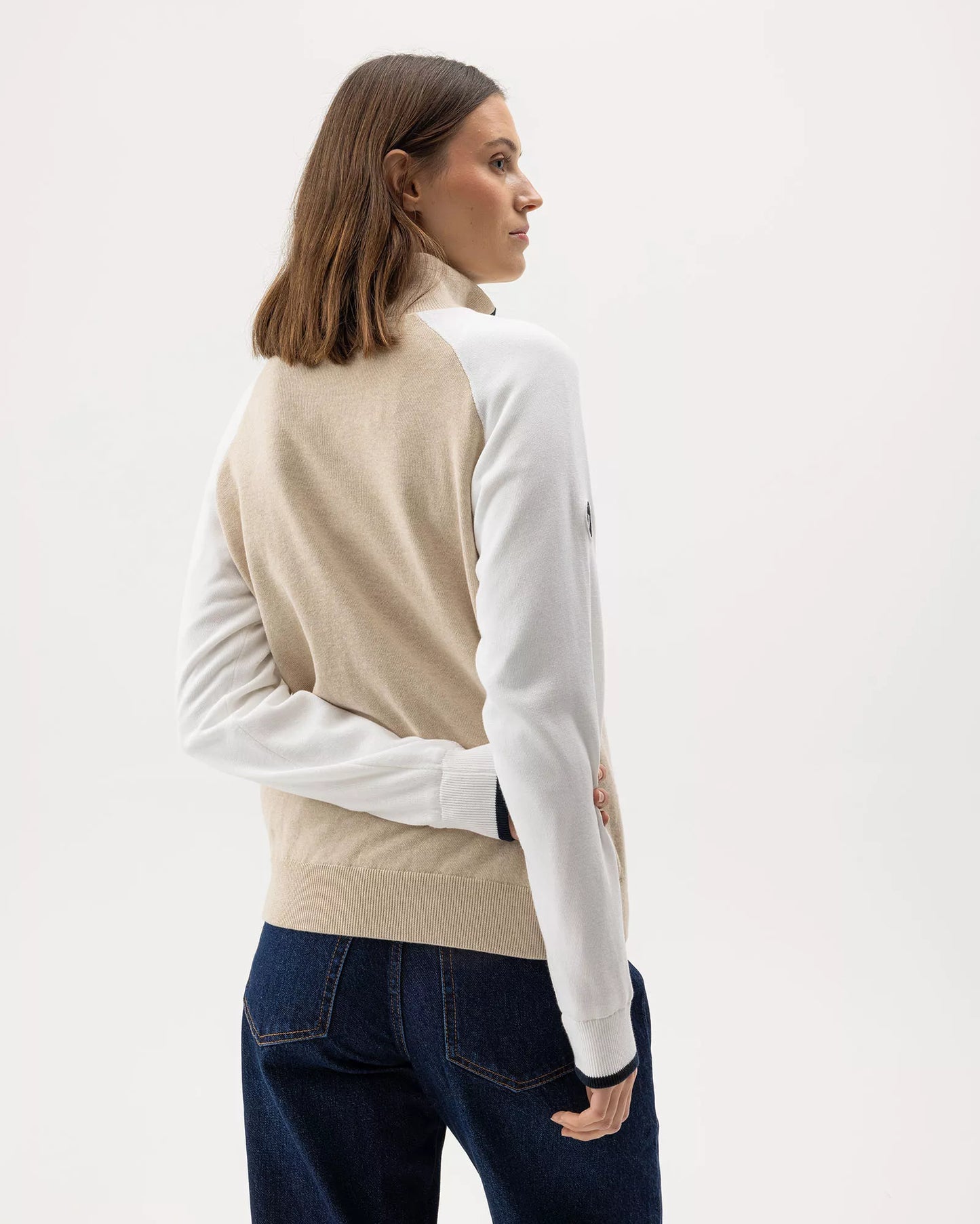 Holebrook Laura T-neck Windproof - Oyster (multi color)