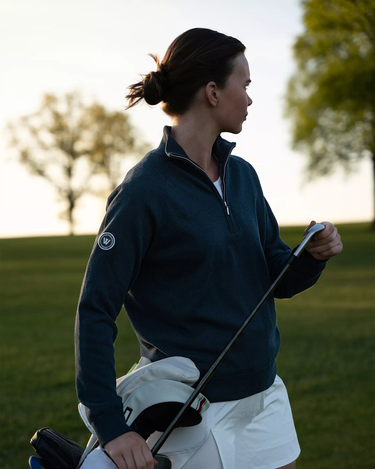 Holebrook Laura T-neck Windproof - Navy