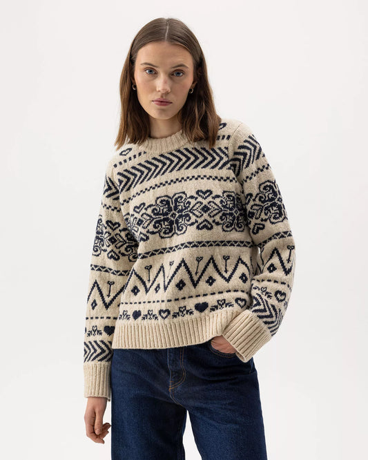 Holebrook Magda Crew - Sand/Navy