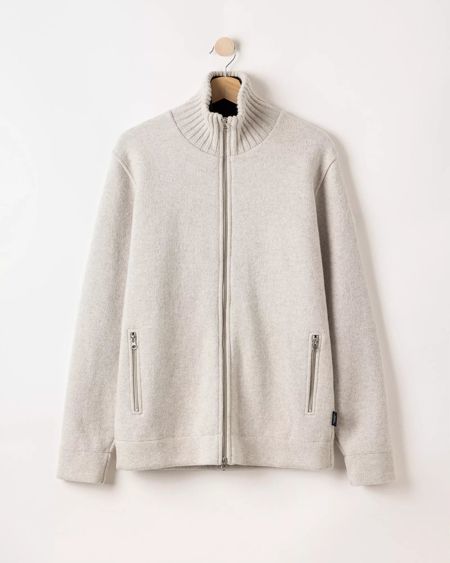 Holebrook Mans Zip Windproof - Light Grey Melange