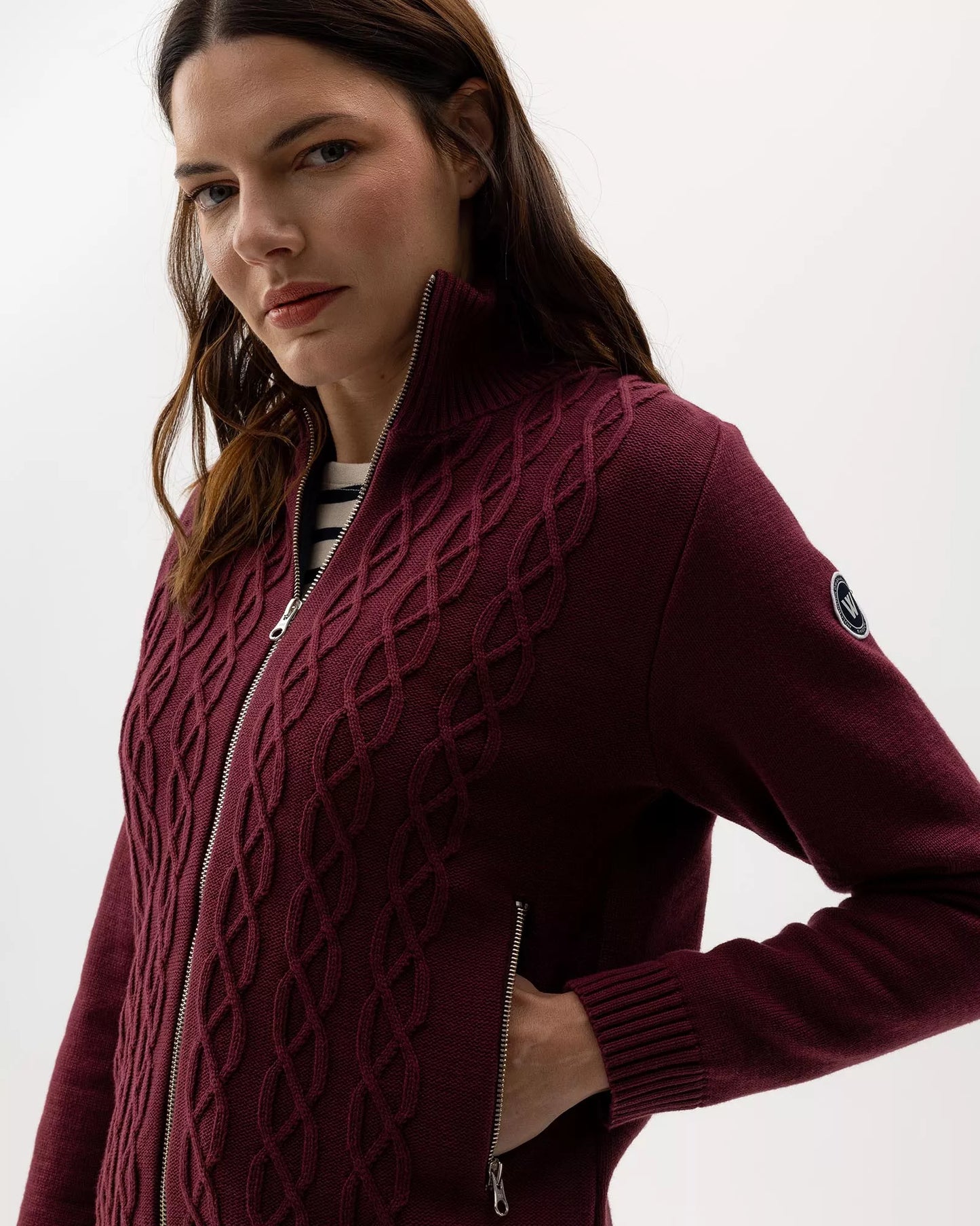 Holebrook Marianne Fullzip Windproof - Maroon