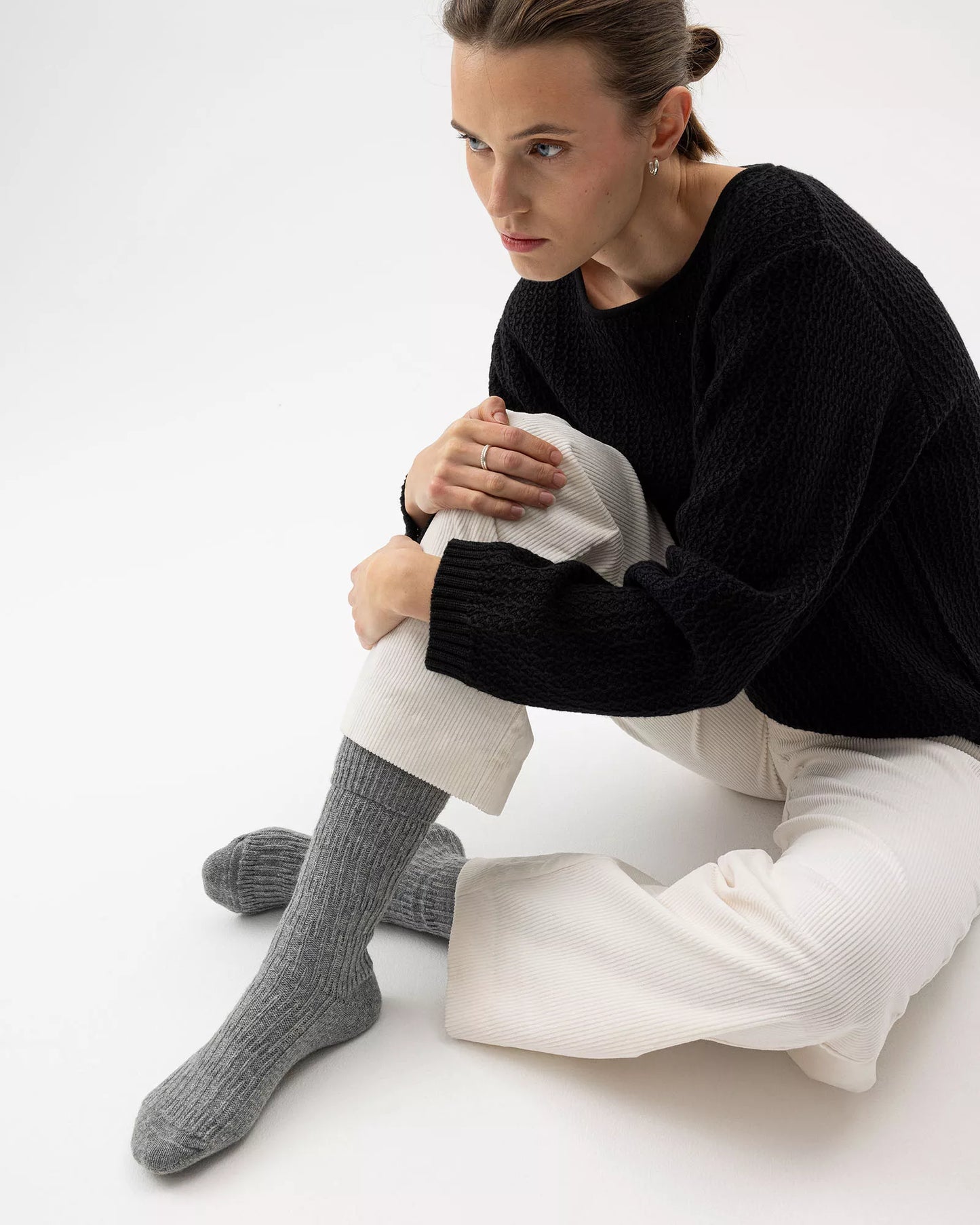 Holebrook Sjovik Socks - Grey Melange