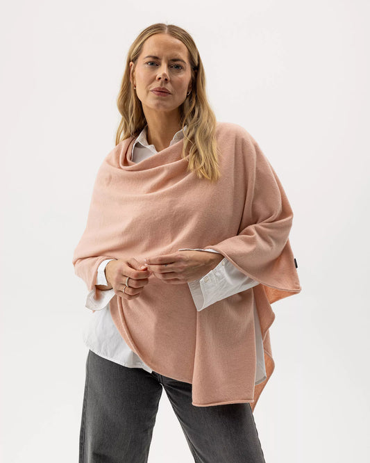Holebrook Sofie Poncho - Cream Pink