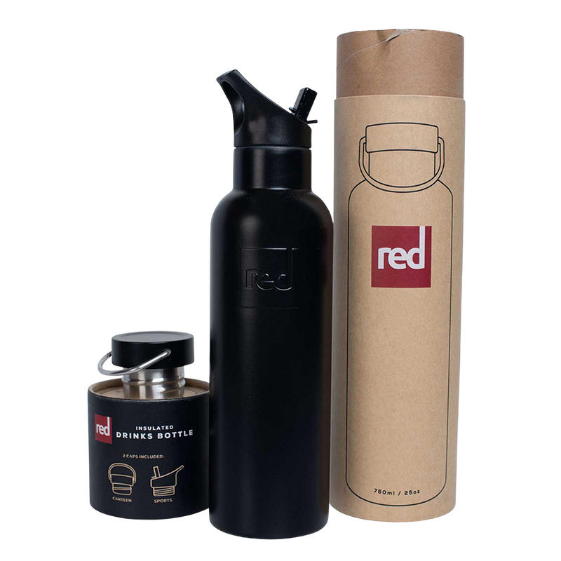 Red Equipment Insulated Drinks Bottle - Black