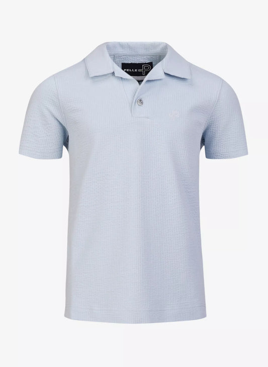 Pelle P Junior Dock Camp Collar Shirt - Atlas Blue
