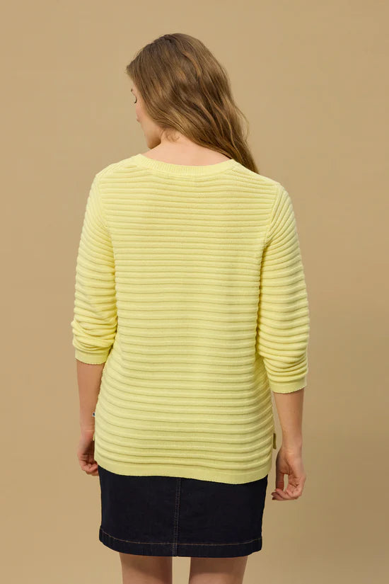 Red Green Jemma Knit - Yellow Pastel