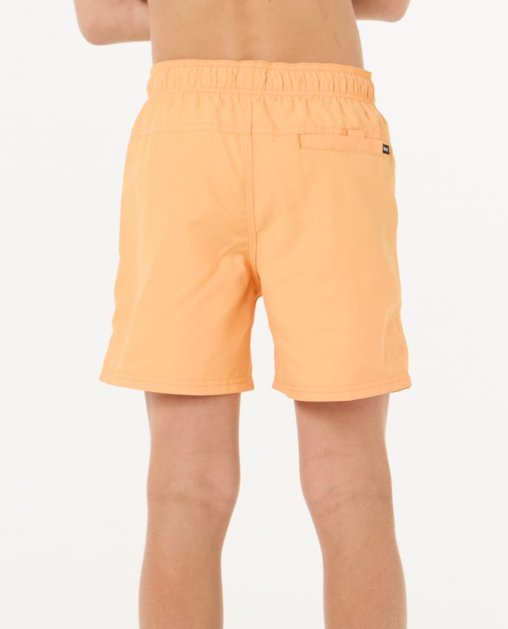 Rip Curl Boys Offset Volley Boardshorts - Mandarin Zest