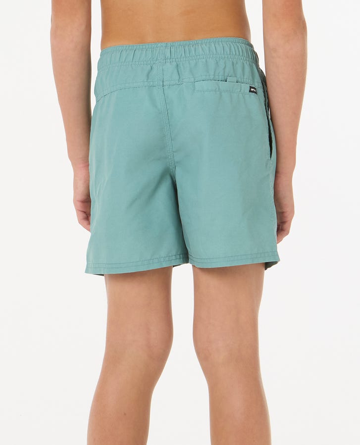 Rip Curl Boys Offset Volley Boardshorts - Blue Lagoon