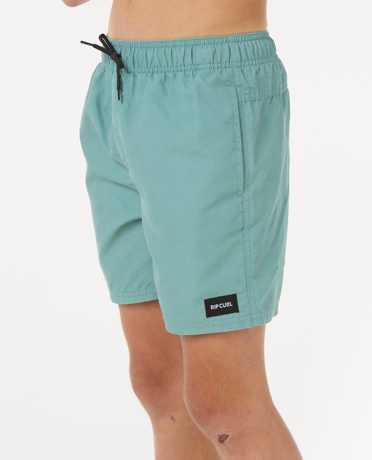 Rip Curl Boys Offset Volley Boardshorts - Blue Lagoon