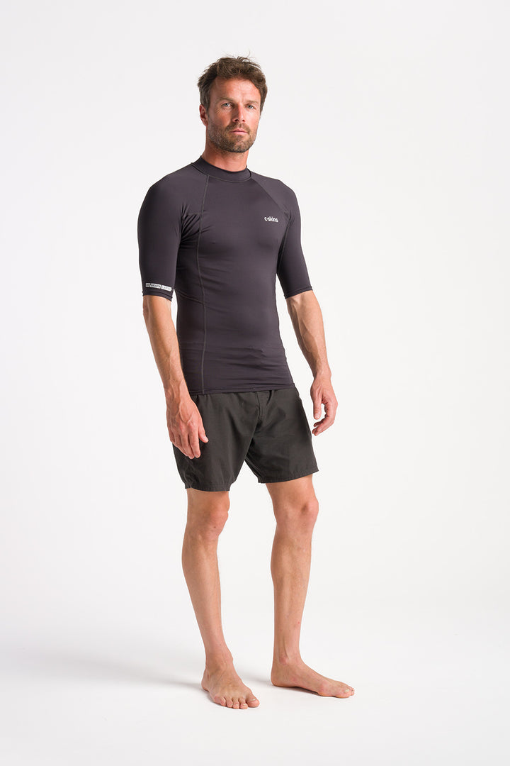 C-Skins NuWave UV Basics Mens Short Sleeve Vest - Anthracite