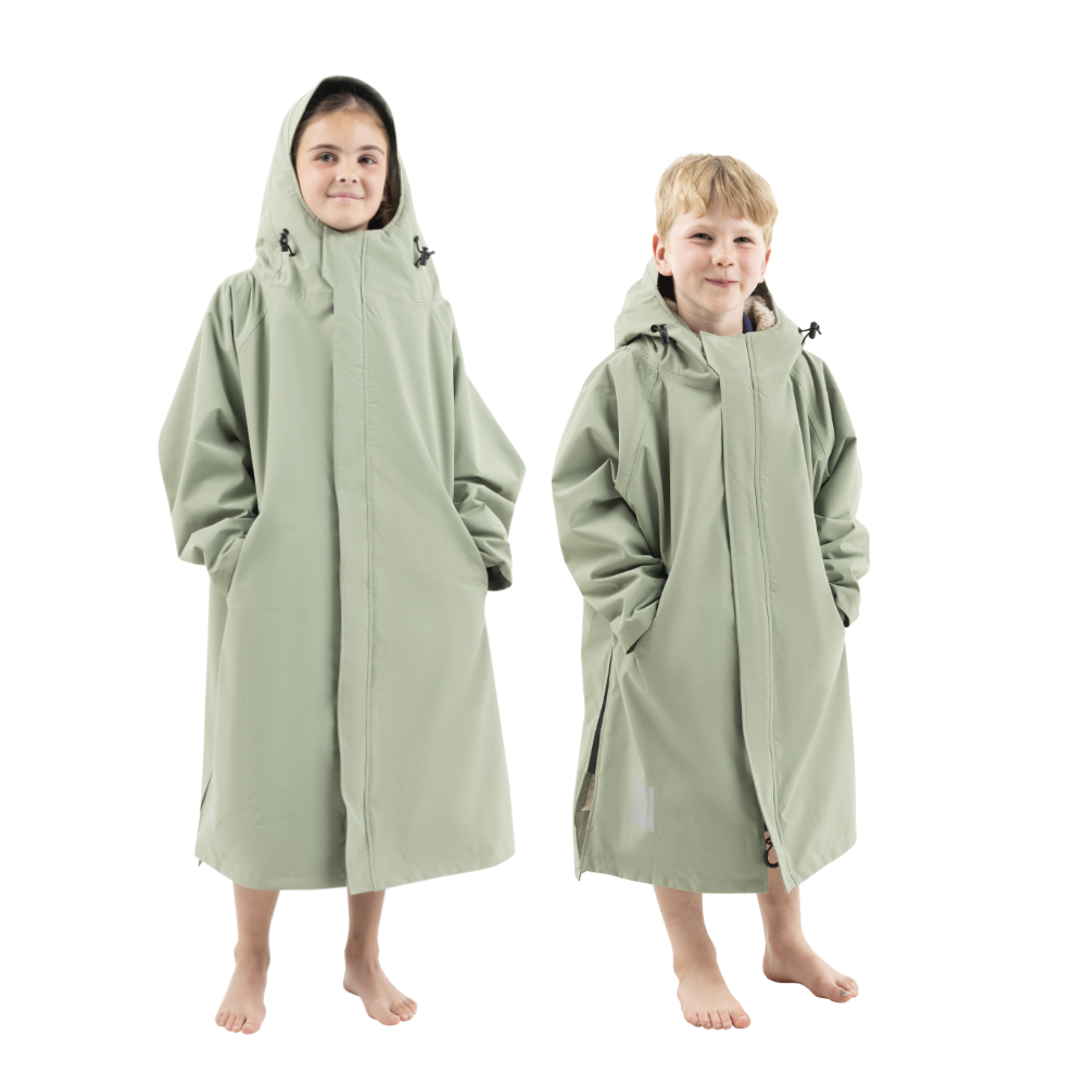 New! Red Paddle Co Kids Evo Pro Change Robe - Sage Green