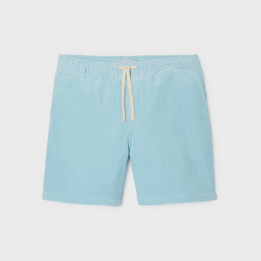 Billy Belt Beach Horizon Corduroy Shorts - Light Blue