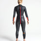 Swim Research 4:3 Womens GBS Back Zip Steamer - Back / Orange