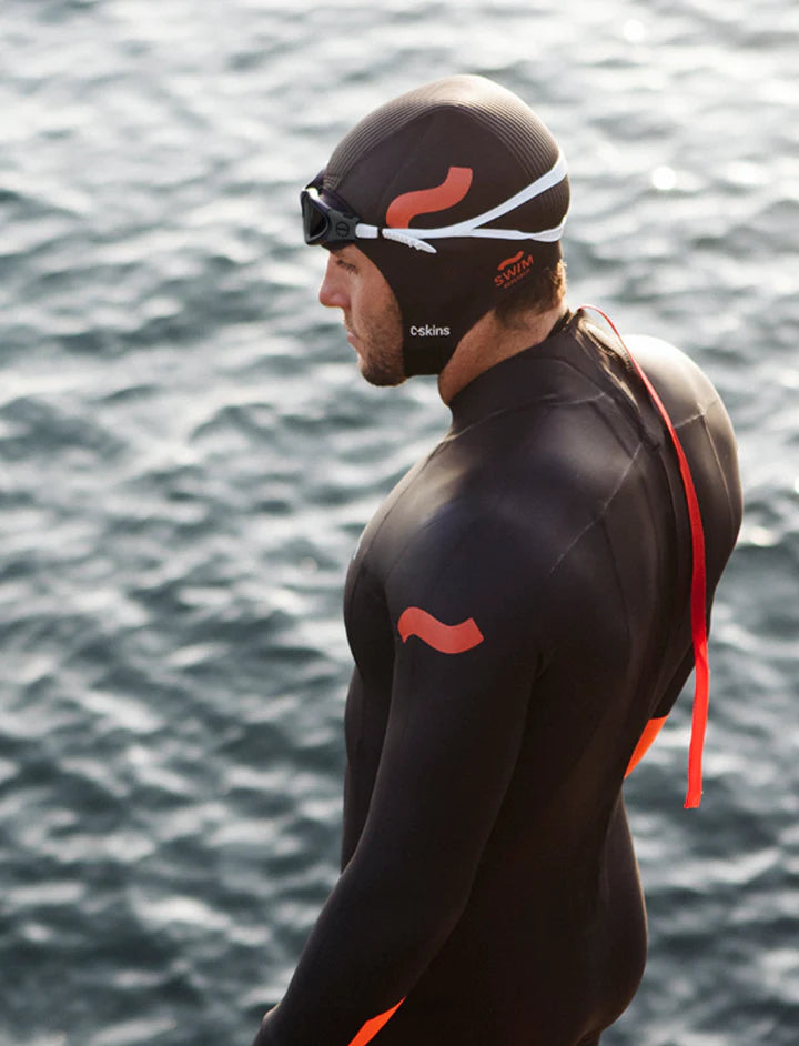 Swim Research Freedom 3mm Swim Cap - Black/Orange