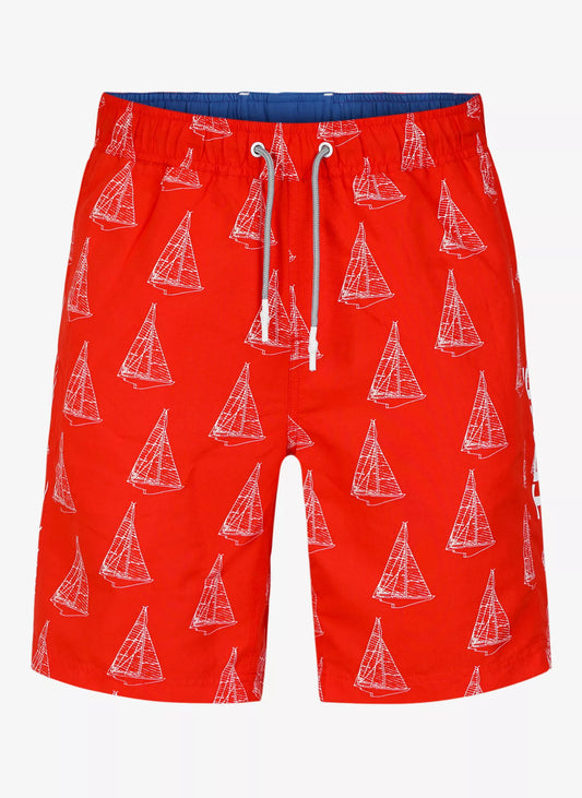 Pelle P Swim Bermuda Shorts - Print 3 Red