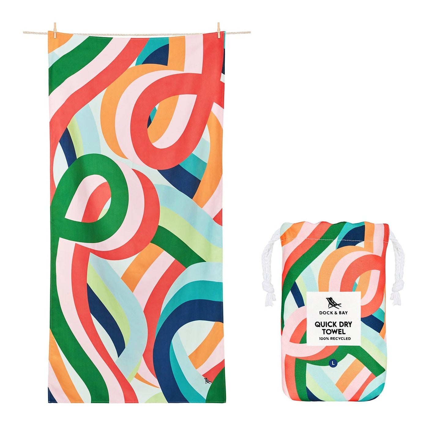 Dock & Bay Beach Towel - Fruit Loops