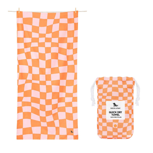 Dock & Bay Beach Towel - Groovy Check