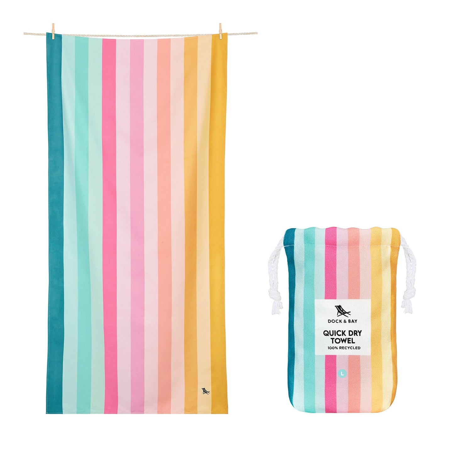Dock & Bay Beach Towel - Coastal Candy