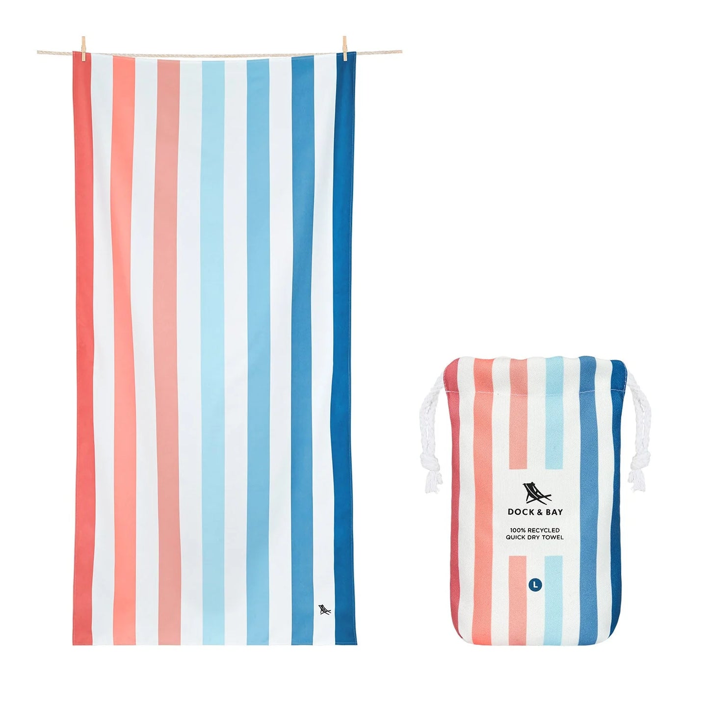 Dock & Bay Beach Towel - Sand to Sea