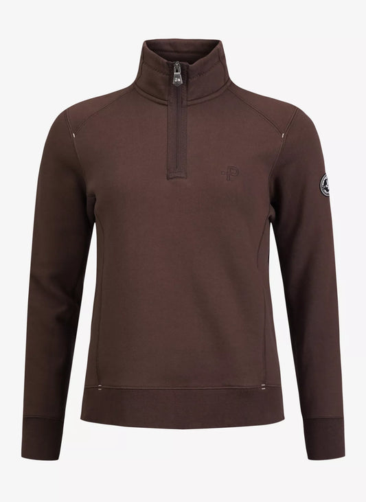 Pelle P Womens P-Half Zip - Carob Brown