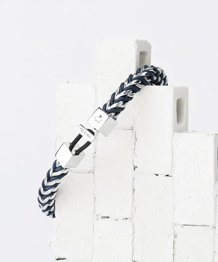 Pig & Hen Catena Foxtail - Navy/Silver