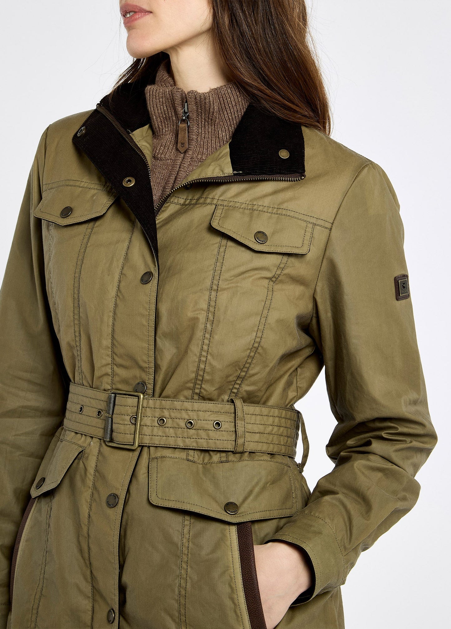 Dubarry Gandon Waxed Jacket - Golden Khaki