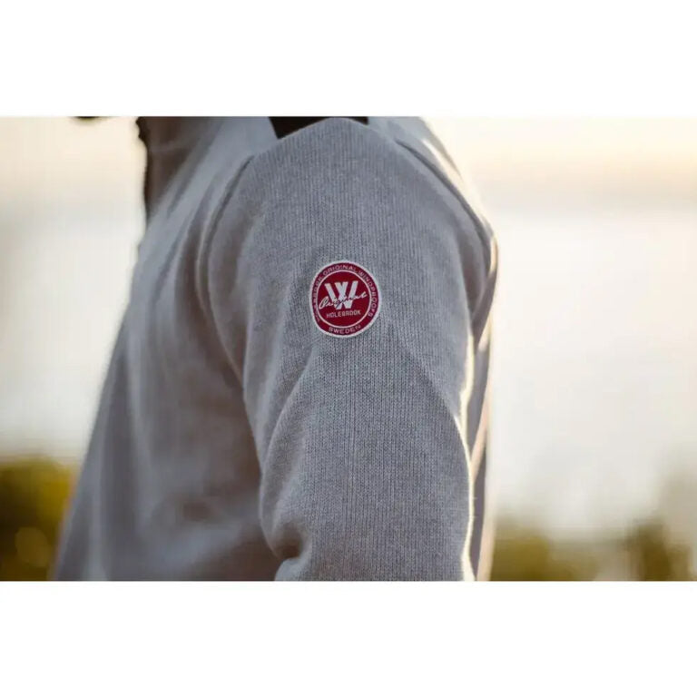 Holebrook Peter 1/4 Zip Windproof - Light Grey Melange