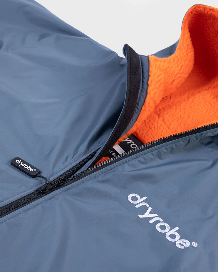 Dryrobe Advance Kids Changing Robe - Dark Grey/Orange