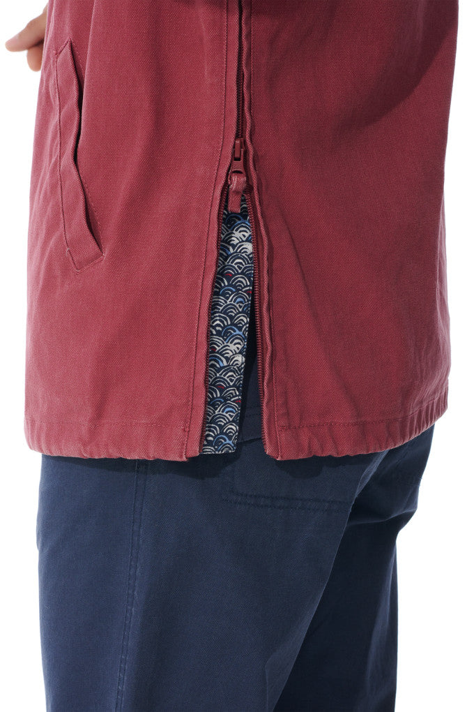 Mousqueton Larmor Print Canvas Smock - Brique