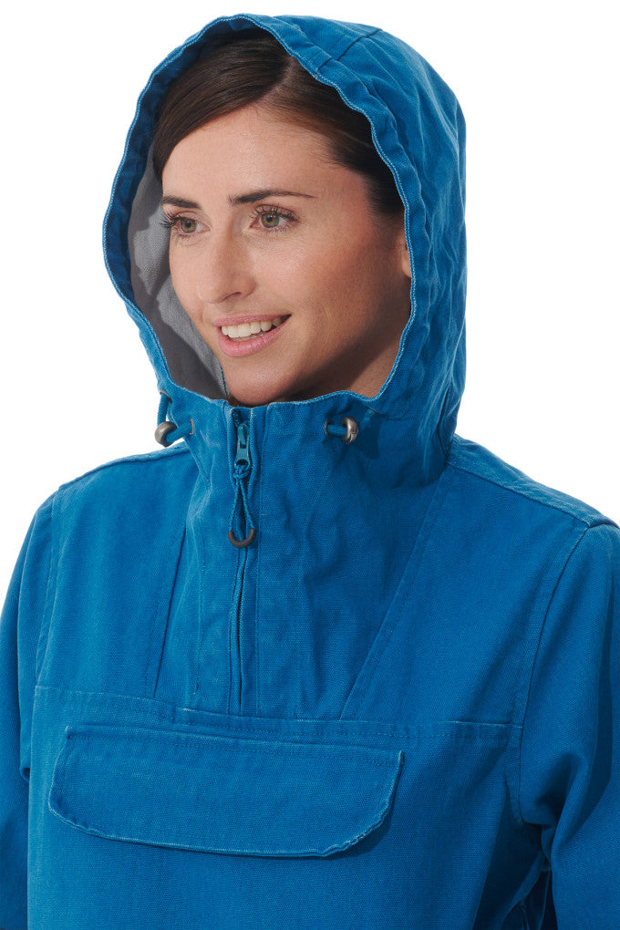 Mousqueton Larmor Print Canvas Smock - Abysse Vareuse