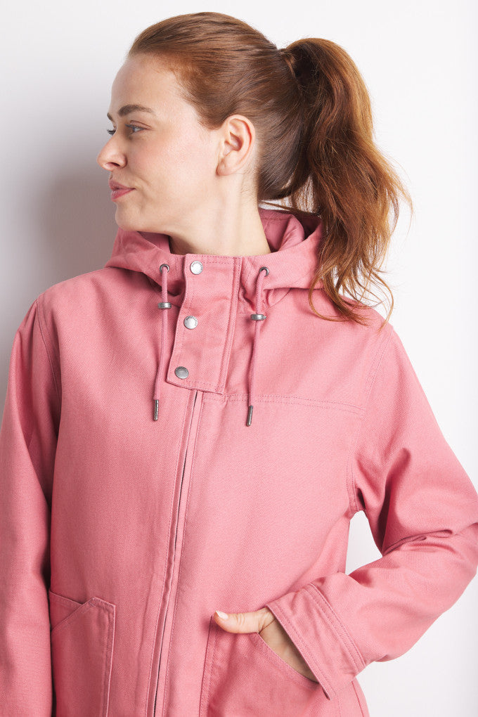 Mousqueton Loganig Canvas Hooded Jacket - Pivoine