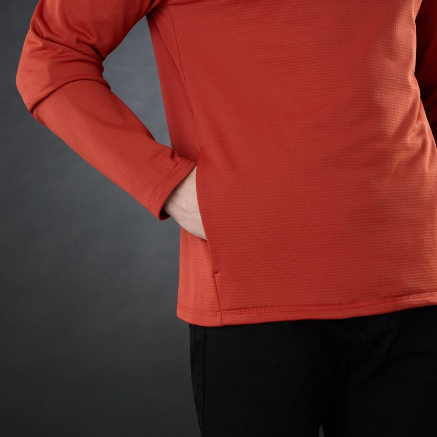 Musto Mens Evo Therm Lite Tech Fleece - Rust