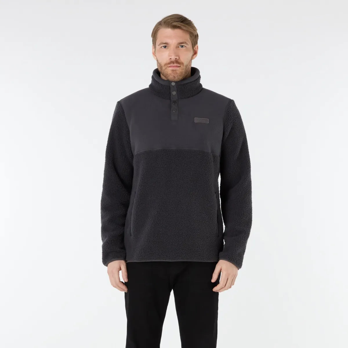 Musto Mens Cove Deep Pile Fleece - Carbon
